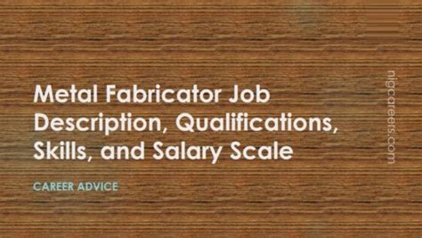 metal fabrication salary california|aluminum fabrication job description.